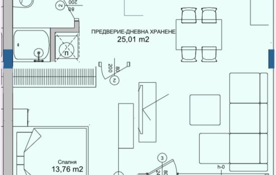 Двустаен апартамент в Domenico A509 — снимка на имота 1